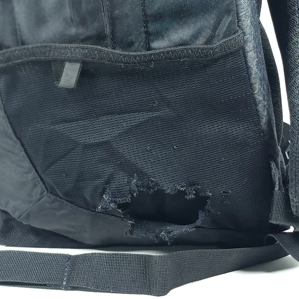 The North Face Hot Shot Dark Gray Padded School Laptop Hiking Outdoor Backpack